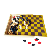 Jogo Xadrez Escolar Junior + Dama