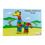 Quebra-Cabeça Girafa - Letras - Coleção Alfabetizar