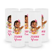 Kit 40 Copos Long Drink Moana Personalizados