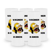 Kit 100 Copos Long Drink Homer Personalizados