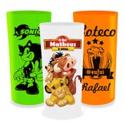 Kit 10 Copos Long Drink Leitoso Personalize Sua Arte Aqui Com Foto e Datas Comemorativas 350ml