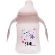 COPO TREINAMENTO STAR SILICONE 250ML ROSA