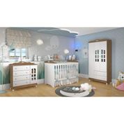 Conjunto para Quarto Carolina Baby Quarto Infantil Completo Branco Fosco