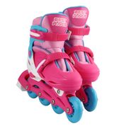 Patins Roller Com Led Rodas Infantil  Ajustável 32 Ao 35