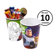 Kit 10 Copos Lembrancinha Decoração de Festa Infantil Toy Story Buzz Lightyear