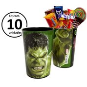 Kit 10 Copos do Hulk para Lembrança Festa infantil e Aniversário