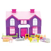 Casa De Boneca Brinquedos Menina Infantil Casinhas Acessório cor:roxa