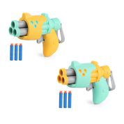 Arminha Brinquedo Lança Dardo Pistola Tipo Nerf Promoção cor:amarelo