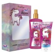 Delikad Fantasy Escape Unicorn Tears Kit Body Splah + Loção Corporal