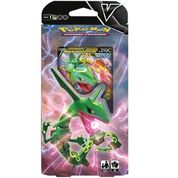 Jogo de Cartas e Baralho Starter Deck Batalha V Rayquaza 63 cartas Copag Pokémon