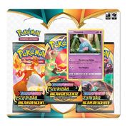 Jogo de Cartas e Baralho Triple Pack Pokémon Escuridão Incandescente - Hatenna 19 cartas Copag