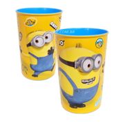 Kit 2 Copos Infantil de Suco e Refrigerante dos Minions 320ML Plasútil