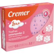 Toalha Luxo Estampada Feminina - Triângulos - Sortida -Cremer