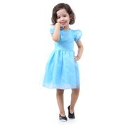 Fantasia Infantil Vestido Bebê Azul