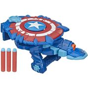 Nerf Marvel - Lançador Mech Strike Monster Hunters - Capitão América F4377 - Hasbro