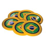 Porta Copos Copa do Mundo com 6 Peças - Plasútil