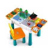 Mesa de Atividades Para Blocos de Montar 9 em 1 Multikids