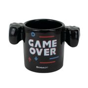 Caneca Cerâmica Preta Criativa Jogo Controle Remoto: FS