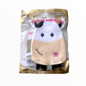 Esponja De Banho Infantil Luva Bichinhos - Vaquinha