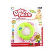 Chocalho de bebe Peixe Verde c/ Rosa