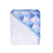 Toalha de Banho de bebe Swaddle Soft Fralda Azul