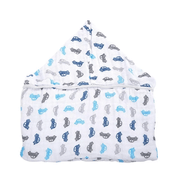 Toalha de Banho de bebe Swaddle Soft Fralda Azul Babyjoy