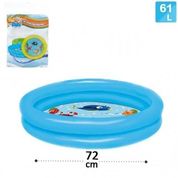 Piscina Infantil Inflavel banheira 61L 2 niveis - Azul