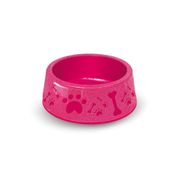 Comedouro Plástico Paris  N2 - 850 Ml Rosa - Furacão Pet