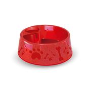 Bebedouro Plástico Paris  N4 - 1600 Ml Vermelho - Furacão Pet