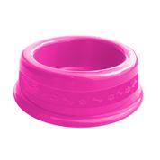 Comedouro Plástico N1 - 350 Ml Rosa - Furacão Pet