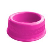 Comedouro Plástico N2 - 550 Ml Rosa - Furacão Pet