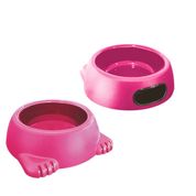 Comedouro Plástico Glamour  N3 - 1000 Ml - Rosa - Furacão Pet