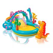 Piscina Playground Mundo Encantado dos Dinossauros 290L - Intex 57135