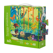 Quebra-Cabeça Infantil de Chão - Floresta Amazonica 48 PCS