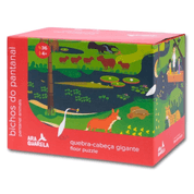 Quebra-Cabeça Gigante Infantil Chão Bichos do Pantanal 36 PC