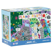 Quebra-Cabeça Gigante Infantil Chão Plano Piloto 100Pcs