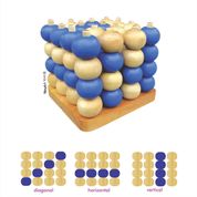Jogo Da Velha Tridimensional de Brinquedo de madeira