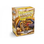 Sleeves Yugioh Dragon Shield Matte 100 Protetores - Dourado