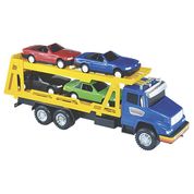 Caminhão - Truck Cegonha - Com 4 Mini Carrinhos - Lider - Cores Sortidas