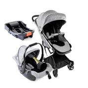 Carrinho com Bebê Conforto Travel System Legend Trio Fly Infanti Grey Bold