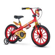 Bicicleta Infantil Aro 16 com Rodinhas Homem de Ferro Nathor