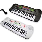 TECLADO ELETRONICO COM CONTROLE DE VOLUME INFANTIL MUSICAL COM MICROFONE PIANO 37 TECLAS