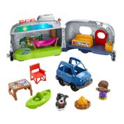 Conjunto Carrinho E Mini Boneco - Little People - Trailer De Aventuras - Fisher-Price