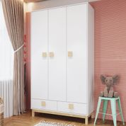 Guarda Roupa Infantil Eleva com 3 Portas - Branco