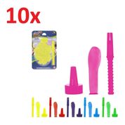 WATER BOMB BALLOM BEXIGA DE AGUA KIT COM 10 UNIDADES BEXIGUINHA DE ESTOURAR COM 60 BALÕS E ADAPTADOR PRAIA VERAO FESTA