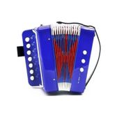 SANFONA MINI ACORDEON INFANTIL 3 BAIXOS GAITA ESTILO PROFISSIONAL AZUL