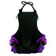 Fantasia de Halloween Bruxa Bebê de Luxo Com Chapéu Roxo P - 6 a 12 Meses