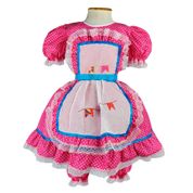 Vestido de Festa Junina Com Culote Estampas Para Escolher Rosa TAM - 8