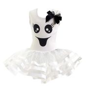 Fantasia Fantasma Vestido Halloween Infantil de Luxo PP 3 - 4