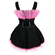 Fantasia De Halloween Bruxa Infantil Vestido Rosa e Chapéu PP 3 - 4